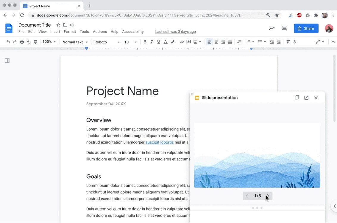 Google Workspace vs. G Suite: prrevisualizaciones de enlaces
