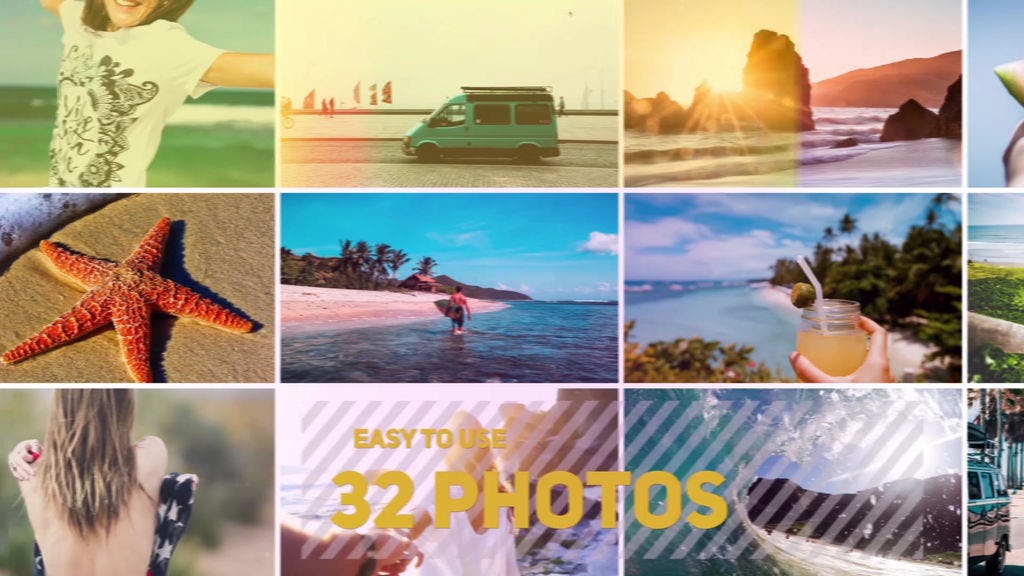 video con fotos preset after effects