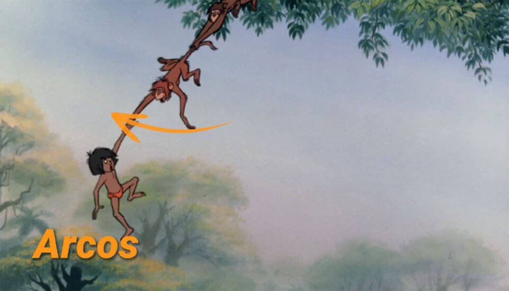 arco en la animacion