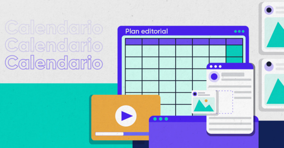 Plantilla de calendario editorial para blog