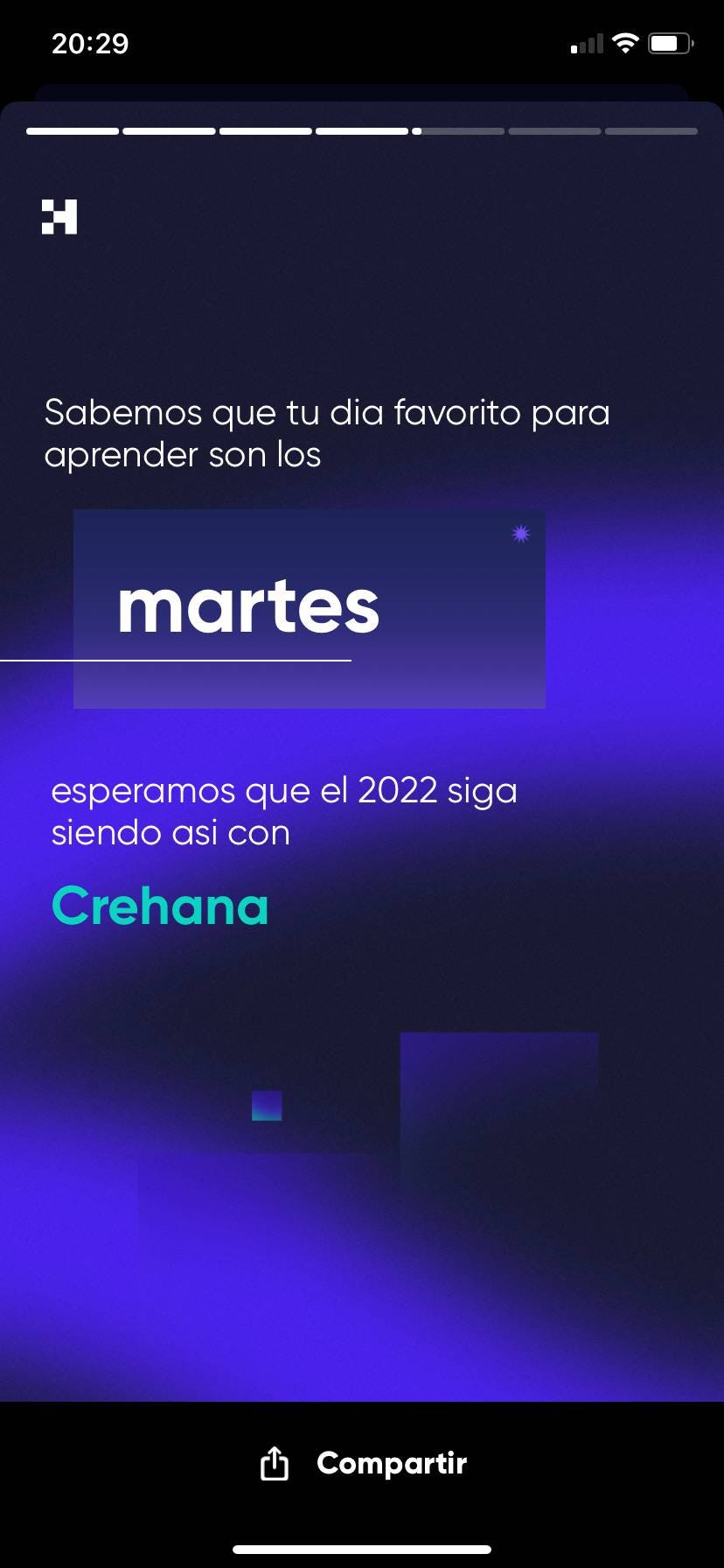 Storie Crehana Wrapped 5