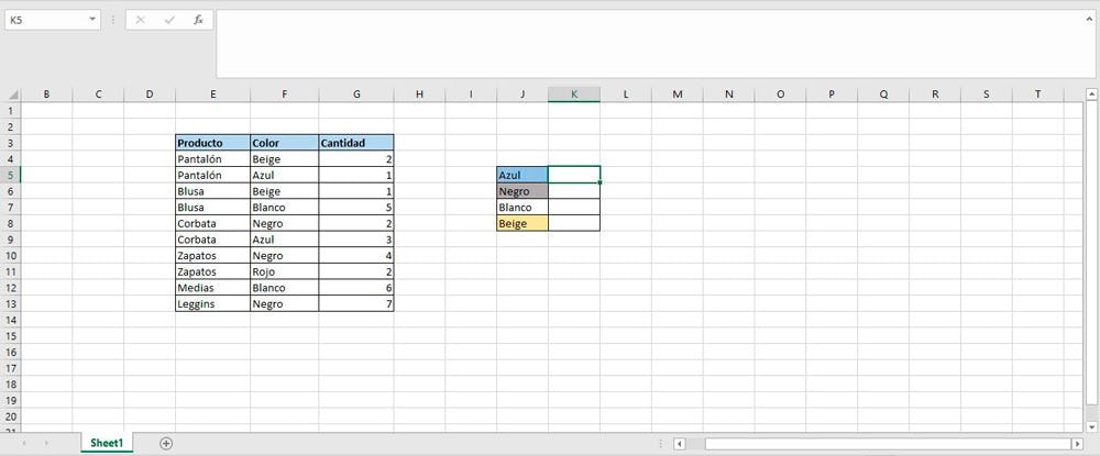 tabla dinámica de Excel