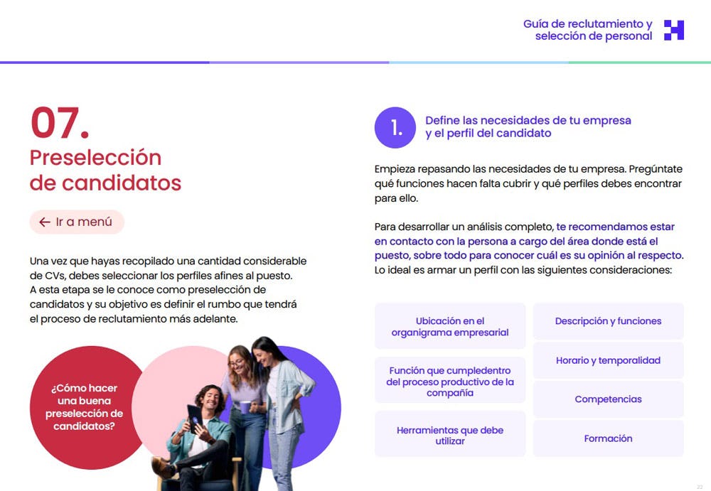 Guía completa de reclutamiento y selección de personal