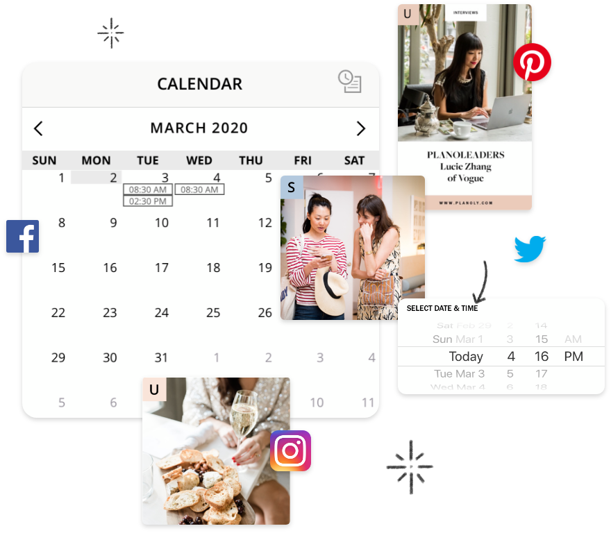 collage de aplicación planoly