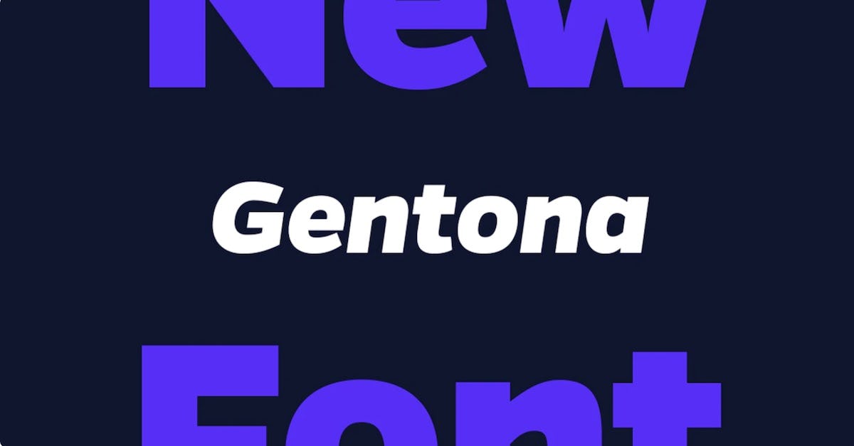 gentona font letras para infografías