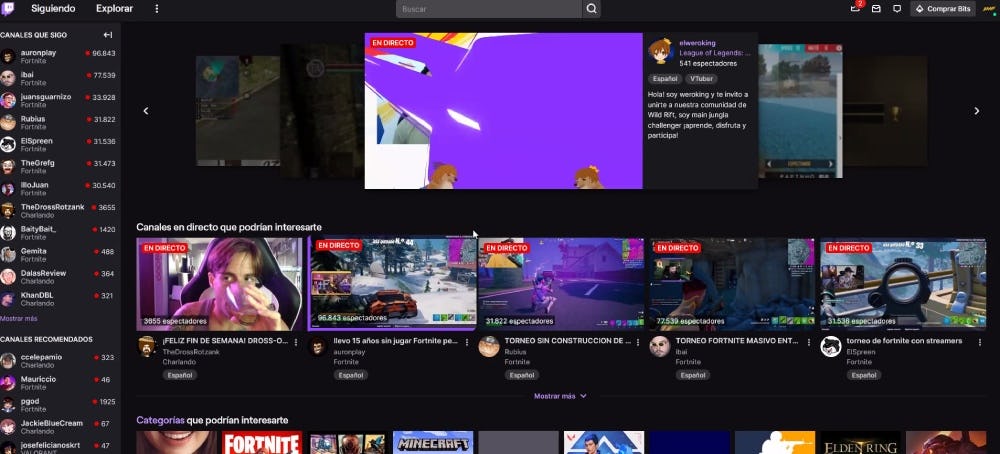 Paso 1 de cómo poner anuncios en Twitch