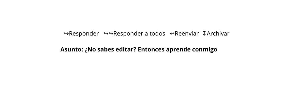 redactar un correo para servicios de venta