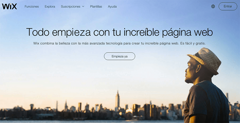 crear una página web en Wix
