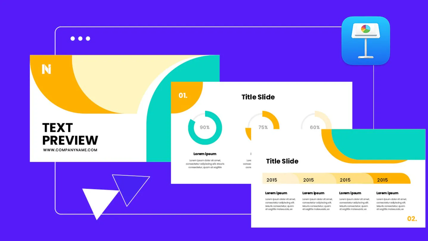 ejemplo de template para presentaciones de logistica en keynote