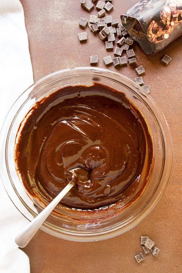 como hacer un ganache de chocolate