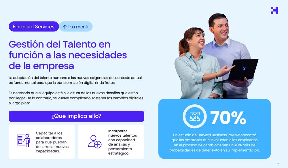 ebook sobre transformación digital en Servicios de Finanzas, Manufactura y Consumo Masivo