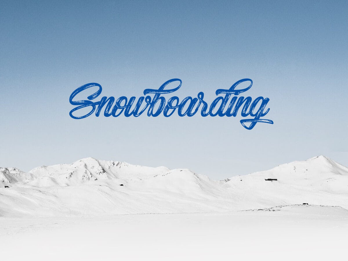 snowboarding font